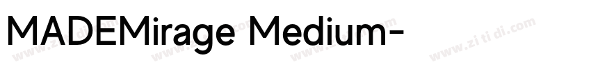 MADEMirage Medium字体转换